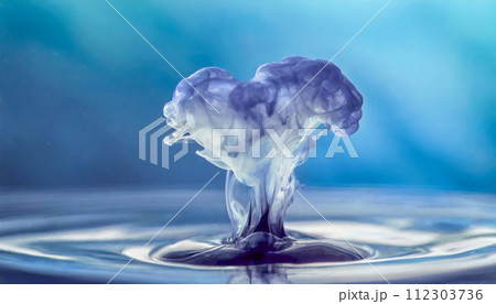 インクが広がる抽象的な背景(AI生成画像) インクが広がる抽象的な背景(AI生成画像) 112303736