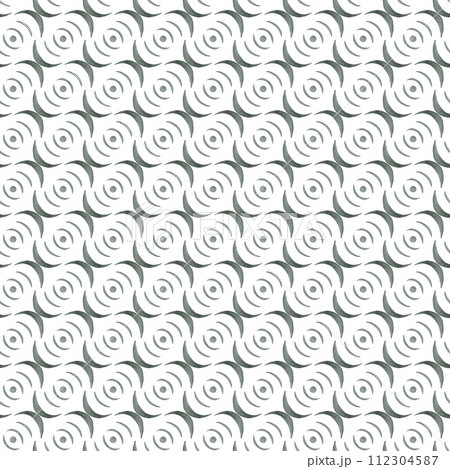 Abstract pattern imitating a whirlpool. Ornament in green tones 112304587