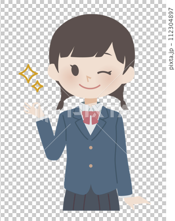 適合穿制服/制服的女孩 適合穿制服/制服的女孩 112304897