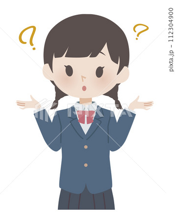 学生服・制服の女子　はてな 112304900