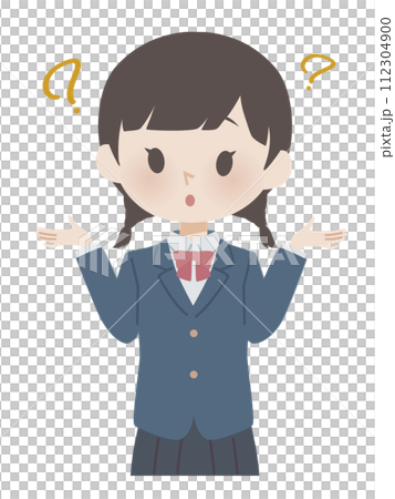 学生服・制服の女子　はてな 112304900