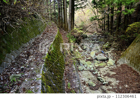丹沢の道 黍殻山の橋津原 横山沢を通る山道 丹沢の道 黍殻山の橋津原 横山沢を通る山道 112306461