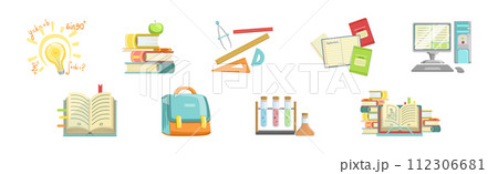 Study and School Supply and Object Vector Set 112306681