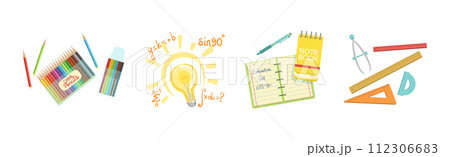 Study and School Supply and Object Vector Set 112306683