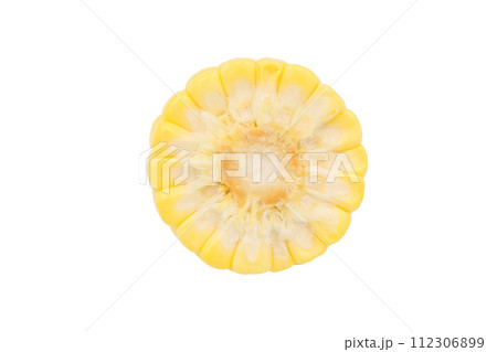 Corn isolated on white background with clipping path 112306899