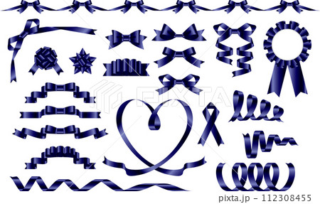 リボンセット紺2 リボンセット紺2 112308455