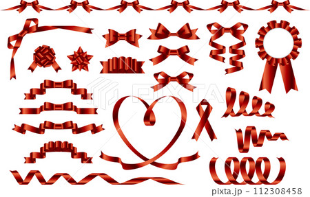 リボンセット赤2 112308458