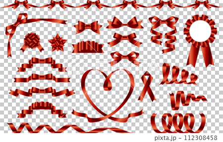 リボンセット赤2 112308458