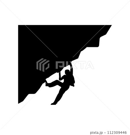rock climbing icon 112309446