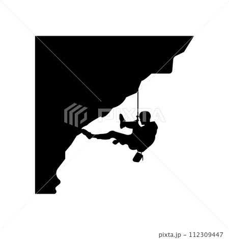 rock climbing icon rock climbing icon 112309447