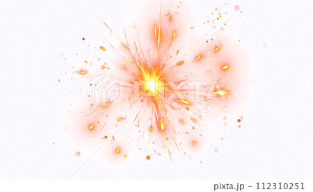 線香花火のような火花 透過素材のイラスト素材 [112310251] - PIXTA