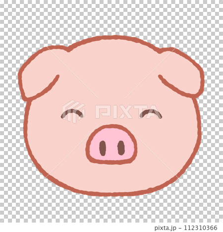 Simple pig illustration 112310366