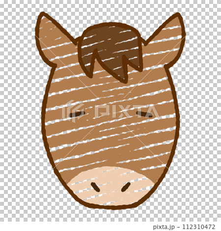 Simple horse illustration 112310472