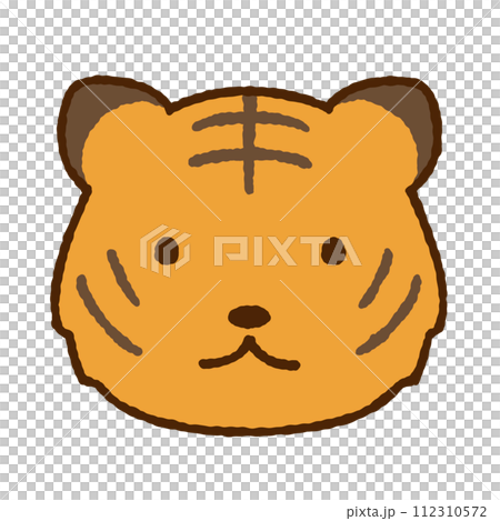 Simple tiger illustration 112310572