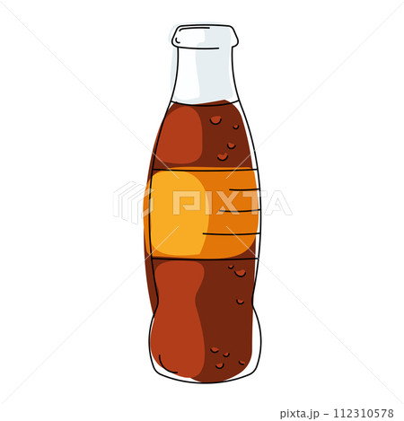 Soda beverage Fast food icon sketch Vector 112310578