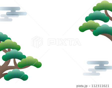 ドットのテクスチャのモダンな松のフレーム 112311021