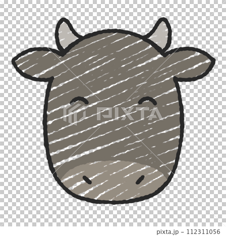Simple cow illustration Simple cow illustration 112311056