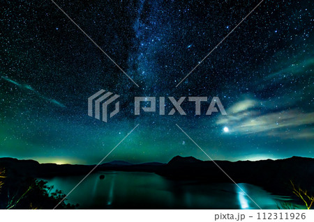 北海道 摩周湖の星景(第三展望台) 北海道 摩周湖の星景(第三展望台) 112311926