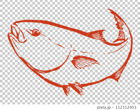 鰤　ブリ　イラスト 112312953