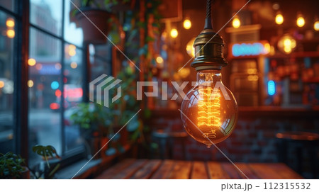 レトロな電球 レトロな電球 112315532