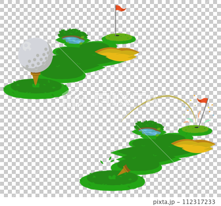 高爾夫球場從左下角延伸到右上角 112317233