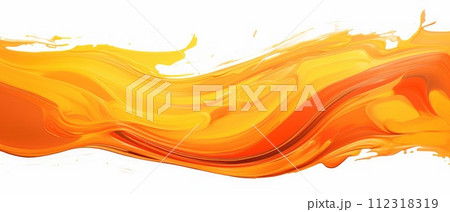 Orange oil or acrylic color paint brushstroke, infusing warmth and vibrancy into your artistic project, Ai Generated. Orange oil or acrylic color paint brushstroke, infusing warmth and vibrancy into your artistic project, Ai Generated. 112318319