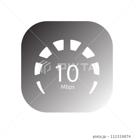 mbps speedometer icon vector mbps speedometer icon vector 112319874