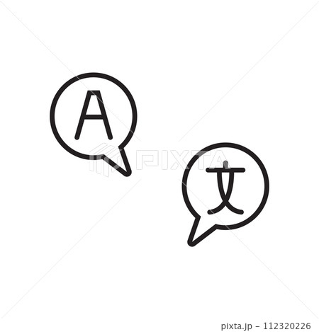 language icon vector 112320226