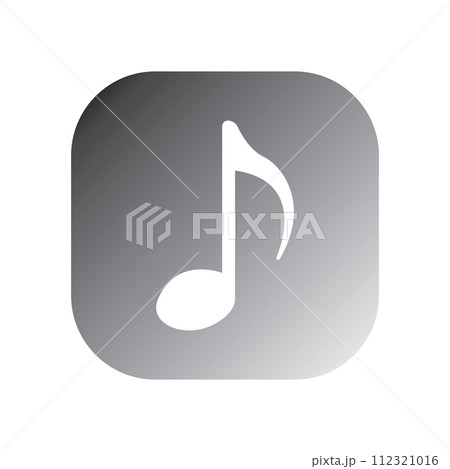 music note icon vector templateのイラスト素材 [112321016] - PIXTA