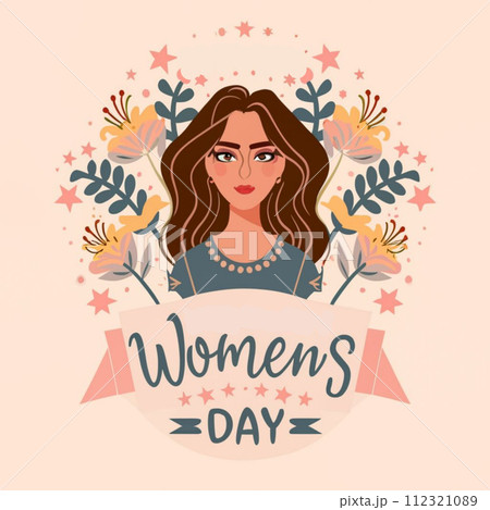 Happy International Women's Day. Vector Illustration of Women Happy International Women's Day. Vector Illustration of Women 112321089