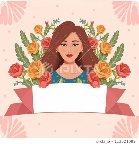 Happy International Women's Day. Vector Illustration of Women Happy International Women's Day. Vector Illustration of Women 112321095