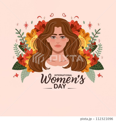 Happy International Women's Day. Vector Illustration of Women Happy International Women's Day. Vector Illustration of Women 112321096
