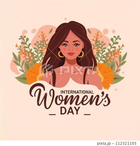 Happy International Women's Day. Vector Illustration of Women Happy International Women's Day. Vector Illustration of Women 112321105