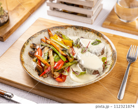 Grilled pork chops 112321874