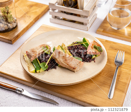 Roasted fish fillet 112321879