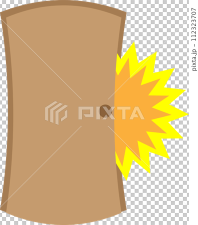 ドアをばんと大きな音を立てて閉めるイメージ素材 112323707