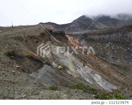 噴火跡 噴火口 阿蘇 噴火跡 噴火口 阿蘇 112323974