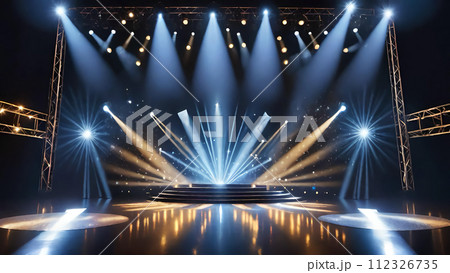 ステージ・舞台・スポットライトの素材	 112326735