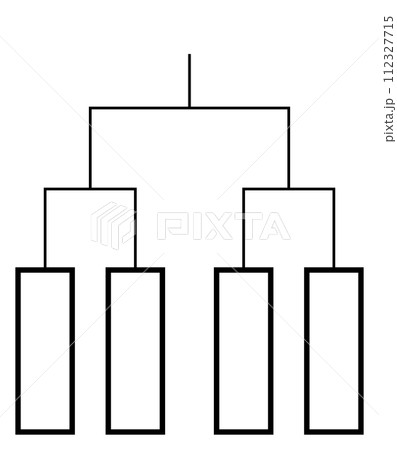 トーナメント表（4チーム用）のイラスト素材 [112327715] - PIXTA