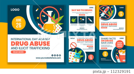 Drug Abuse and Trafficking Social Media Post Cartoon Hand Drawn Templates Background Illustration Drug Abuse and Trafficking Social Media Post Cartoon Hand Drawn Templates Background Illustration 112329191