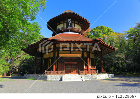 【三重県】晴天の俳聖殿（伊賀上野城） 112329667