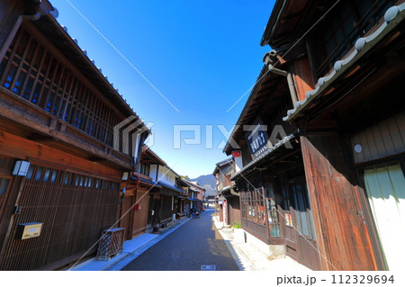 【三重県】晴天の関町関宿伝統的建造物群 【三重県】晴天の関町関宿伝統的建造物群 112329694
