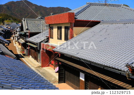 【三重県】晴天の関町関宿伝統的建造物群 112329715