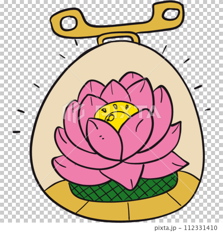 The illustration of a lotus The illustration of a lotus 112331410
