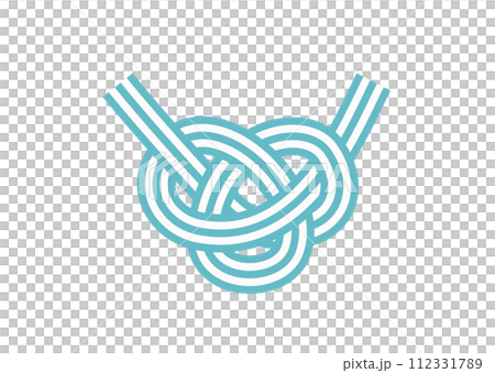 Awaji knot light blue mizuhiki 112331789