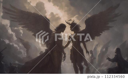 天使と悪魔のイラスト素材 [112334560] - PIXTA