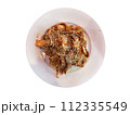 Korean traditional food Kimchi top view 112335549