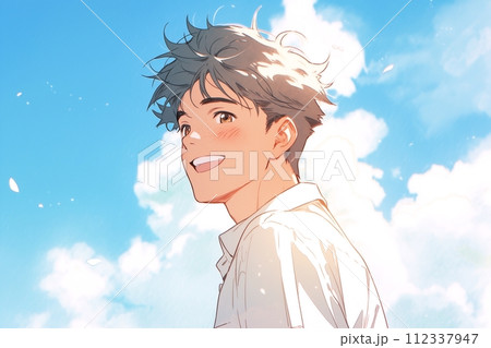 青空・さわやかな男性「AI生成画像」 青空・さわやかな男性「AI生成画像」 112337947