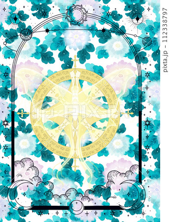 美しい和柄の模様 112338797