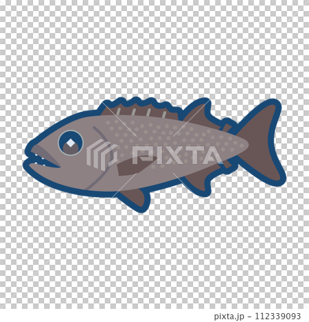 かわいいバラムツのイラスト 112339093